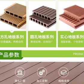 塑木户外地板供应 家用复合塑木地板 塑木台阶
